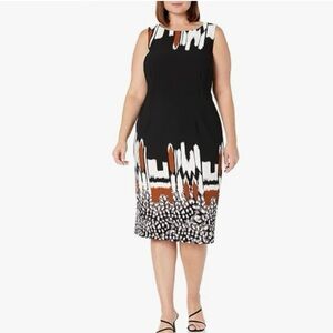 Maya Brooke sleeveless sheath women’s dress size 24W stretch black.






Tab6